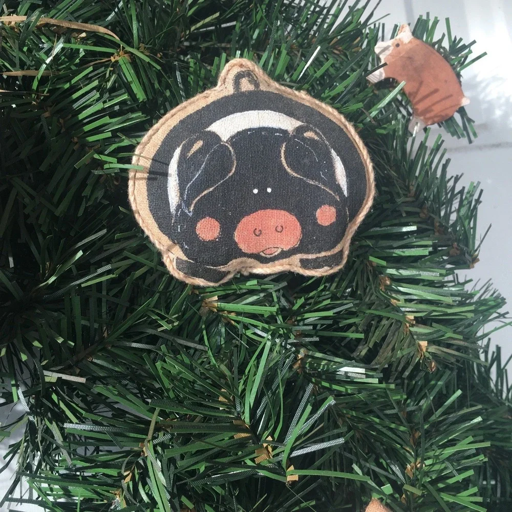 Primitive Evergreen Pig Farmhouse‎ Wreath All Season 20